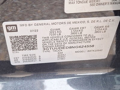 2022 GMC Sierra 1500 SLT