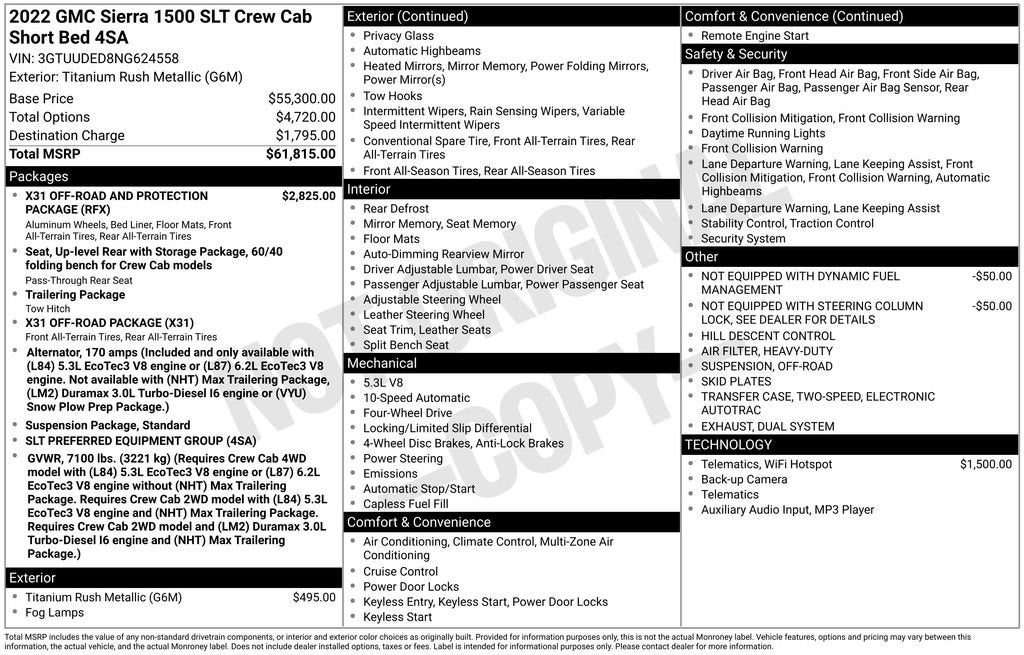 2022 GMC Sierra 1500 SLT