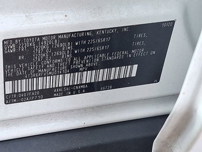 2021 Toyota RAV4 Hybrid XLE