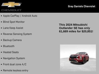 2024 Mitsubishi Outlander SE 2.5 2WD
