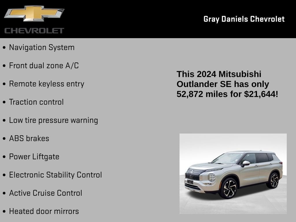 2024 Mitsubishi Outlander SE