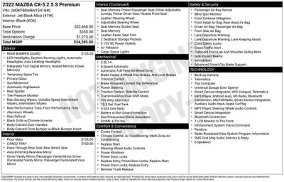 2022 Mazda Mazda CX-5 2.5 S Premium