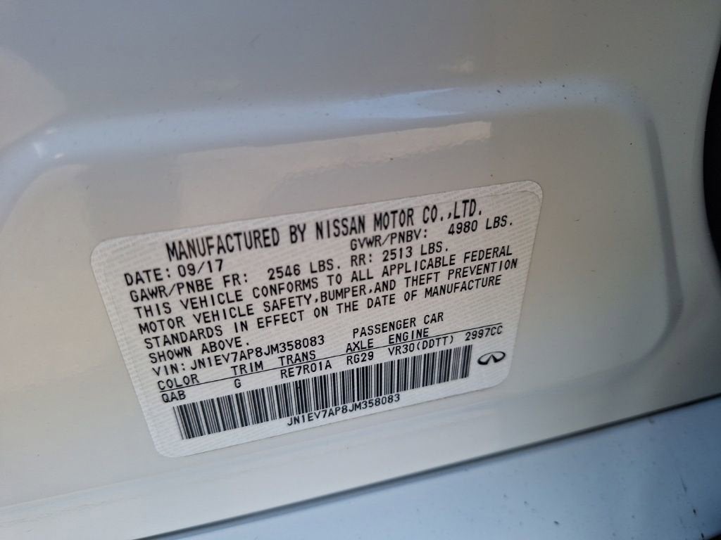 2018 INFINITI Q50 3.0t SPORT