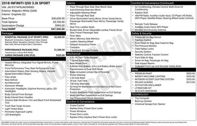 2018 INFINITI Q50 3.0t SPORT