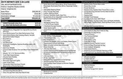 2019 INFINITI Q50 3.0t LUXE