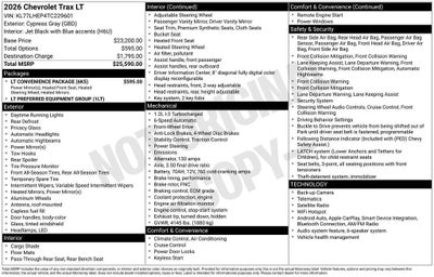 2026 Chevrolet Trax LT