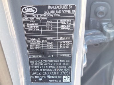 2021 Land Rover Range Rover Evoque R-Dynamic S