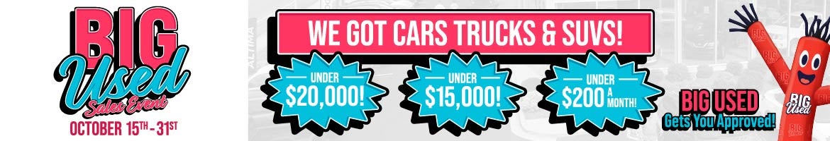 Big Used Sales Event