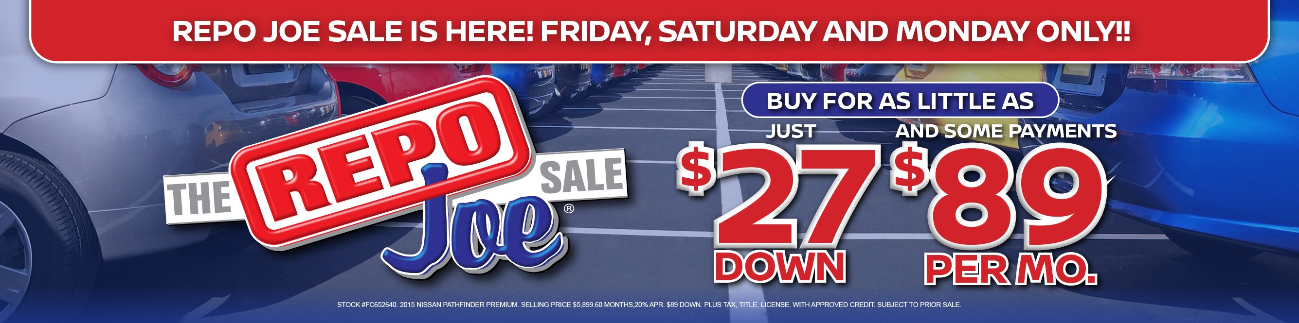 Repo Joe Sale